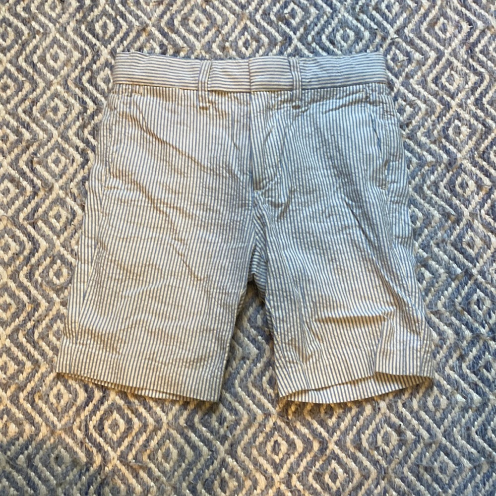 Crewcuts seersucker Ludlow shorts. Worn once, in perfect condition.